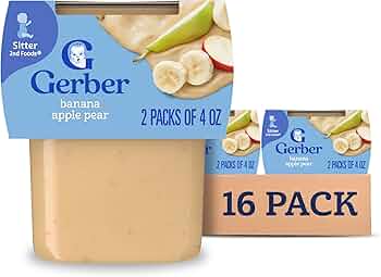 Gerber 2nd Foods Bananas Apples Pears 4 oz 8-Pack by Gerber - American Made