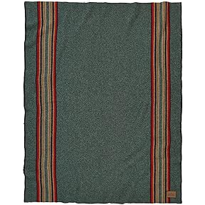 Pendleton Prairie Rush Hour Wool Throw 64x64 Made in USA by Pendleton Woolen Mills - American Made
