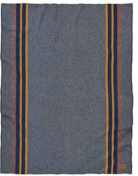 Pendleton Yakima Camp Wool Throw Blanket Green Heather by Pendleton Woolen Mills - American Made