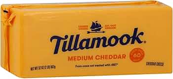 Tillamook Medium Cheddar Cheese 32oz Loaf by Tillamook - American Made