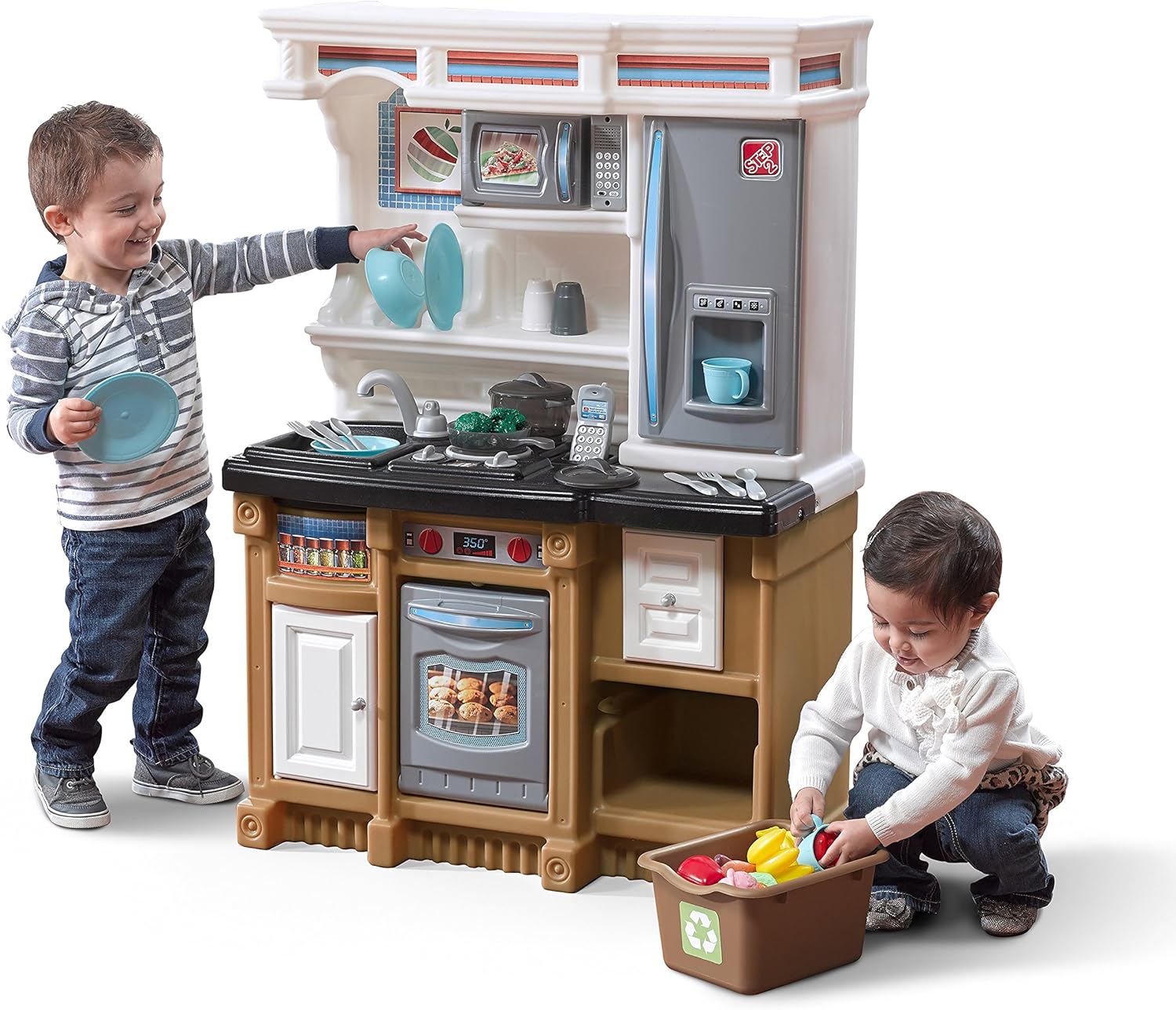 Step2 LifeStyle Custom Kitchen Playset, Tan by Step2 - American Made