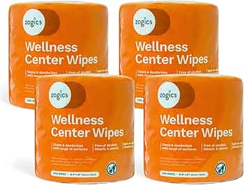 Zogics Wellness Center Wipes 4-Roll Pack by Zogics - American Made
