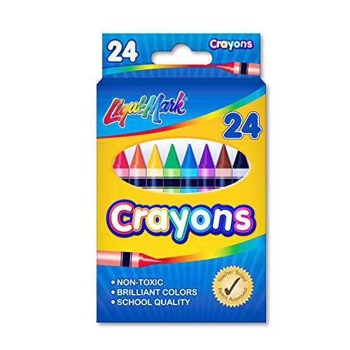 Liqui-Mark Crayons 24-Pack School Quality Made in USA by Liqui-Mark - American Made