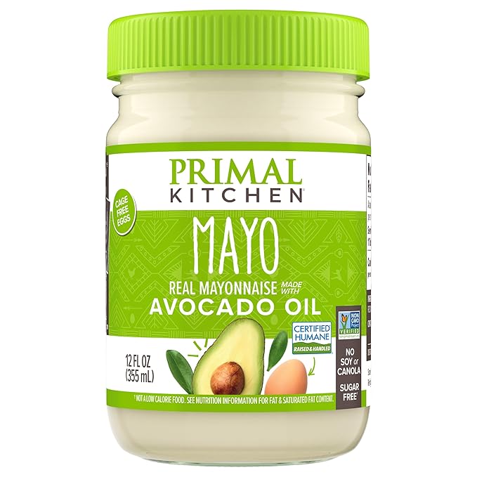 Primal Kitchen Mayo made with Avocado Oil, Whole30 Approved, Certified Paleo, and Keto Certified, 12 Ounces by Primal Kitchen - American Made