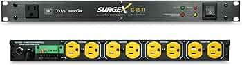 SurgeX SX-1115-RT Rack Mount Surge Eliminator 15A by SurgeX - American Made