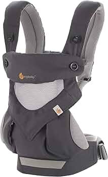 Ergobaby 360 All-Position Baby Carrier Carbon Grey 12-45 lbs by Ergobaby - American Made