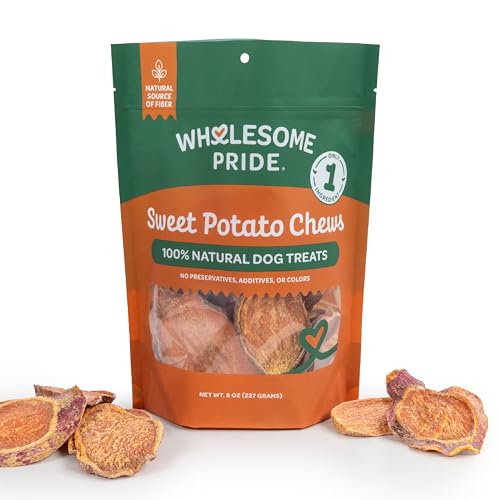 Wholesome Pride Sweet Potato Slices Dog Treats 8 oz by Wholesome Pride - American Made