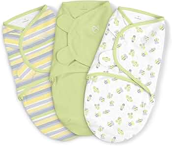 SwaddleMe by Ingenuity Original Swaddle 100% Cotton 3-Pack 0-3 Months by Summer Infant - American Made