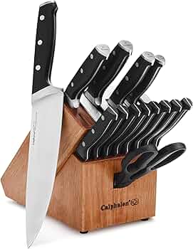 Calphalon Classic Self-Sharpening Cutlery Knife Block Set 15-Piece by Calphalon - American Made