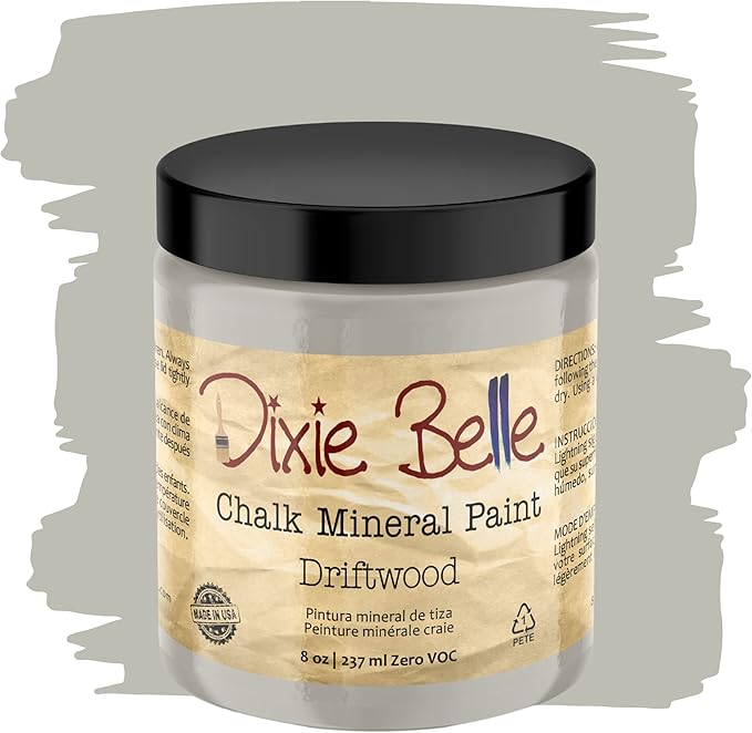 Dixie Belle Chalk Mineral Paint Driftwood Gray 8oz by Dixie Belle Paint - American Made