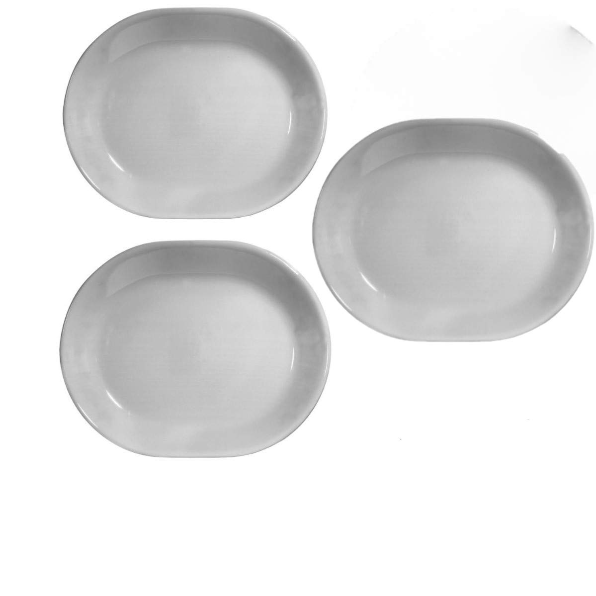 Corelle Vitrelle Winter Frost White Serving Platter 3-Pack by Corelle - American Made