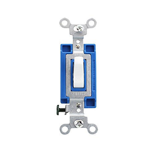 Hubbell HBL5261C 15-Amp 125-Volt Single Pole Switch Commercial Grade White by Hubbell - American Made