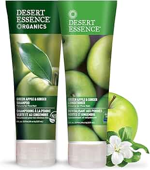 Desert Essence Green Apple & Ginger Shampoo & Conditioner Bundle by Desert Essence - American Made