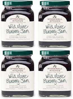 Stonewall Kitchen Wild Maine Blueberry Jam 4-Pack by Stonewall Kitchen - American Made