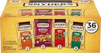 Snyder's of Hanover Pretzels Variety Pack 36 Count by Snyder's of Hanover - American Made