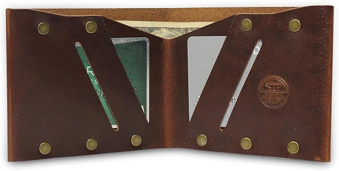 American Bench Craft Slim Bifold Leather Wallet Handmade in USA by American Bench Craft - American Made