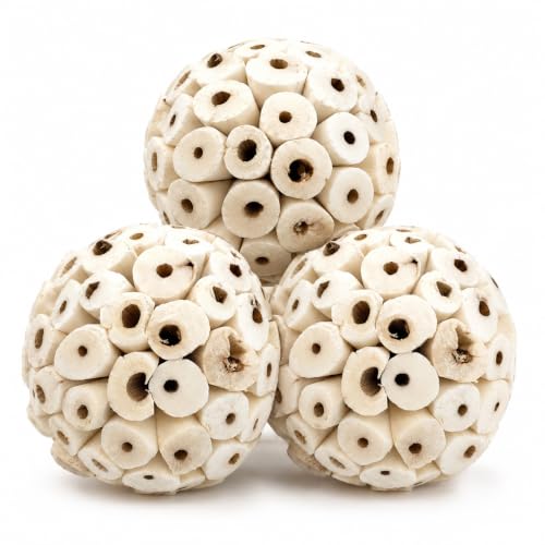 Bonka 1214 Pk3 2.25" Sola Atta Balls Bird Foot Chew Toy Small Medium by Bonka Bird Toys - American Made