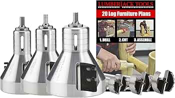 Lumberjack Tools Industrial Starter Kit 3 Tenon Cutters and Forstner Bits by Lumberjack Tools - American Made
