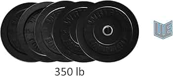 Wright Equipment Bumper Plate Set 350lb by Wright Equipment - American Made