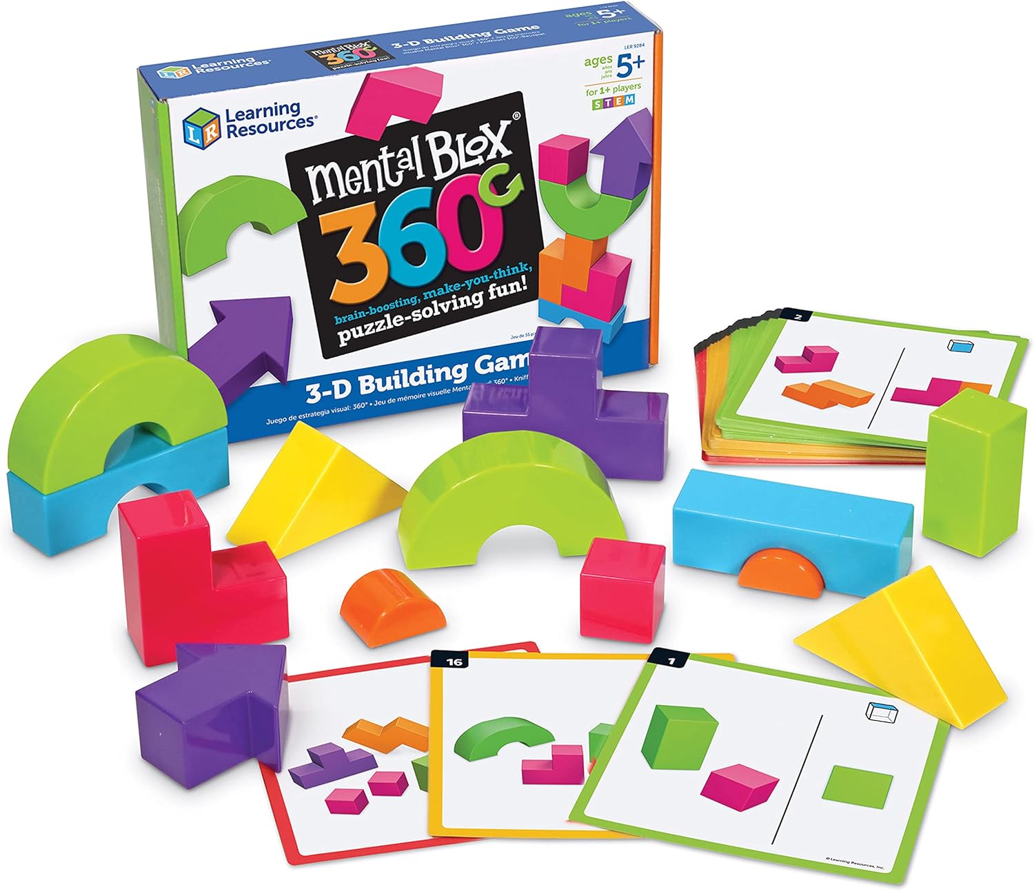 Learning Resources Mental Blox 360 Degree 3-D Building Game by Learning Resources - American Made