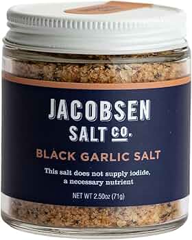 Jacobsen Salt Co. Black Garlic Infused Sea Salt by Jacobsen Salt Co. - American Made