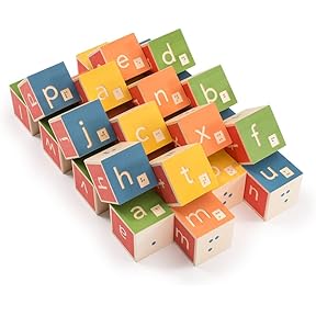 Uncle Goose Braille Blocks 28-Piece Set by Uncle Goose - American Made