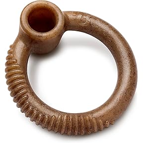 Goughnuts Original Medium Dog Chew Toy Ring, Yellow by Goughnuts - American Made