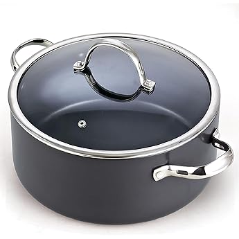 Calphalon Classic Nonstick Dutch Oven with Cover 7 Quart Grey by Calphalon - American Made