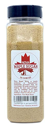 Nova Maple Sugar - Pure Grade-A Maple Sugar (24 Ounces) by Nova Maple Syrup - American Made