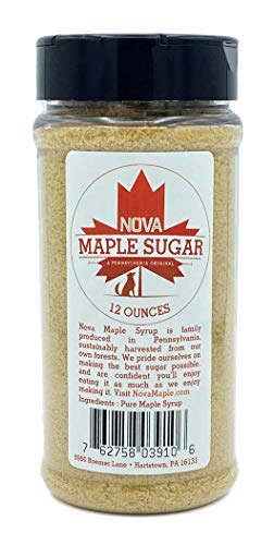 Nova Maple Sugar - Pure Grade-A Maple Sugar (12 Ounces) by Nova Maple Syrup - American Made