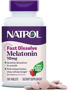 Natrol Melatonin 10mg Fast Dissolve Tablets 60 Count by Natrol - American Made