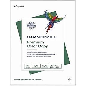 Hammermill Printer Paper Premium Color 28lb Copy Paper 8.5x11 1 Ream by Hammermill - American Made