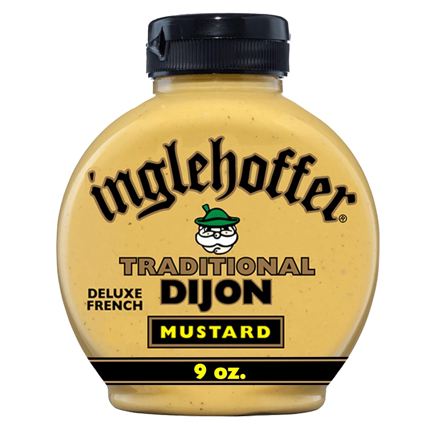Inglehoffer Traditional French Dijon Mustard with White Wine, 9 oz by Beaverton Foods - American Made