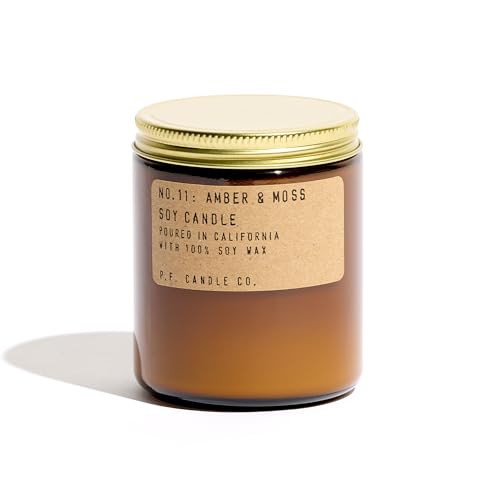 P.F. Candle Co. Amber and Moss Soy Wax Candle 7.2oz by P.F. Candle Co. - American Made