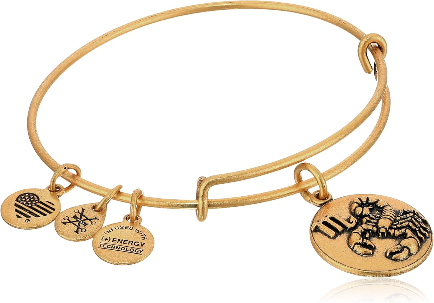 Alex and Ani Scorpio Zodiac Rafaelian Gold Expandable Bangle Bracelet by Alex and Ani - American Made