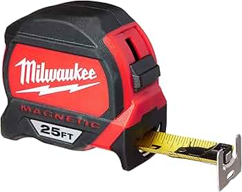 Milwaukee Tool 48-22-7125 Magnetic Tape Measure 25 ft by Milwaukee Tool - American Made