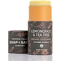 Chagrin Valley Organic Natural Deodorant Lemongrass Tea Tree by Chagrin Valley Soap and Salve - American Made