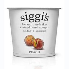 Siggis Skyr Peach Icelandic Style Yogurt 5.3 Ounce 12 per case by Siggi's - American Made