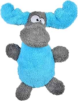 Cycle Dog Duraplush Medium Moose Blue Grey Dog Toy by Cycle Dog - American Made