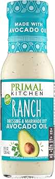 Primal Kitchen Ranch Salad Dressing and Marinade with Avocado Oil 8 oz by Primal Kitchen - American Made