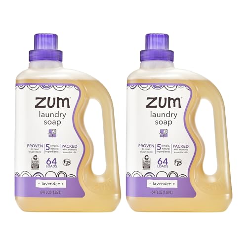 Zum Laundry Soap - Lavender, 64 fl oz (2 Pack) by Zum - American Made