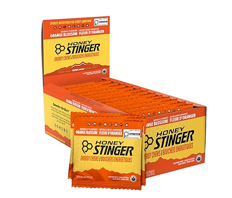 Honey Stinger Organic Orange Blossom Energy Chew 12-Pack 21.6 oz by Honey Stinger - American Made
