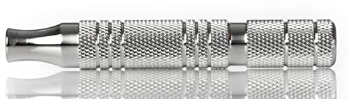 American Made Knurled Double Edge Safety Razor Handle by TIMELESS RAZOR: Luxury Shaving Razor Made in USA by Timeless Razor - American Made