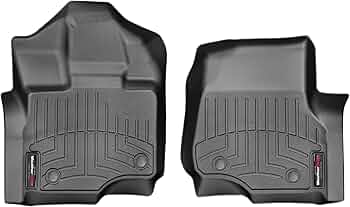 WeatherTech Custom FloorLiners for Ford F-150 1st Row Black by WeatherTech - American Made