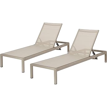 Tropitone South Beach EZ Span Double Armless Chaise Lounge Aged Bronze by Tropitone - American Made