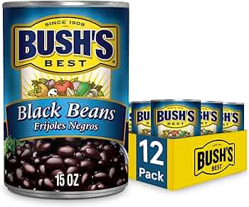 Bush's Best Black Beans 15 oz 12-Pack by Bush's Beans - American Made