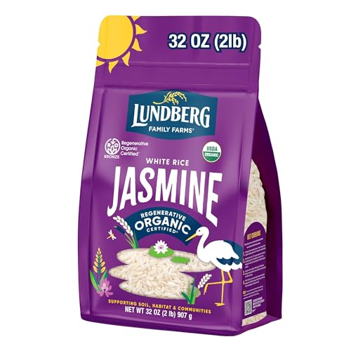 Lundberg Family Farms Organic Jasmine White Rice, 32 oz by Lundberg Family Farms - American Made