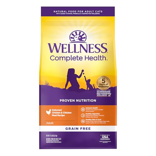 Wellness Complete Health Adult Cat Food Deboned Chicken 11.5 lb by Wellness Pet Food - American Made