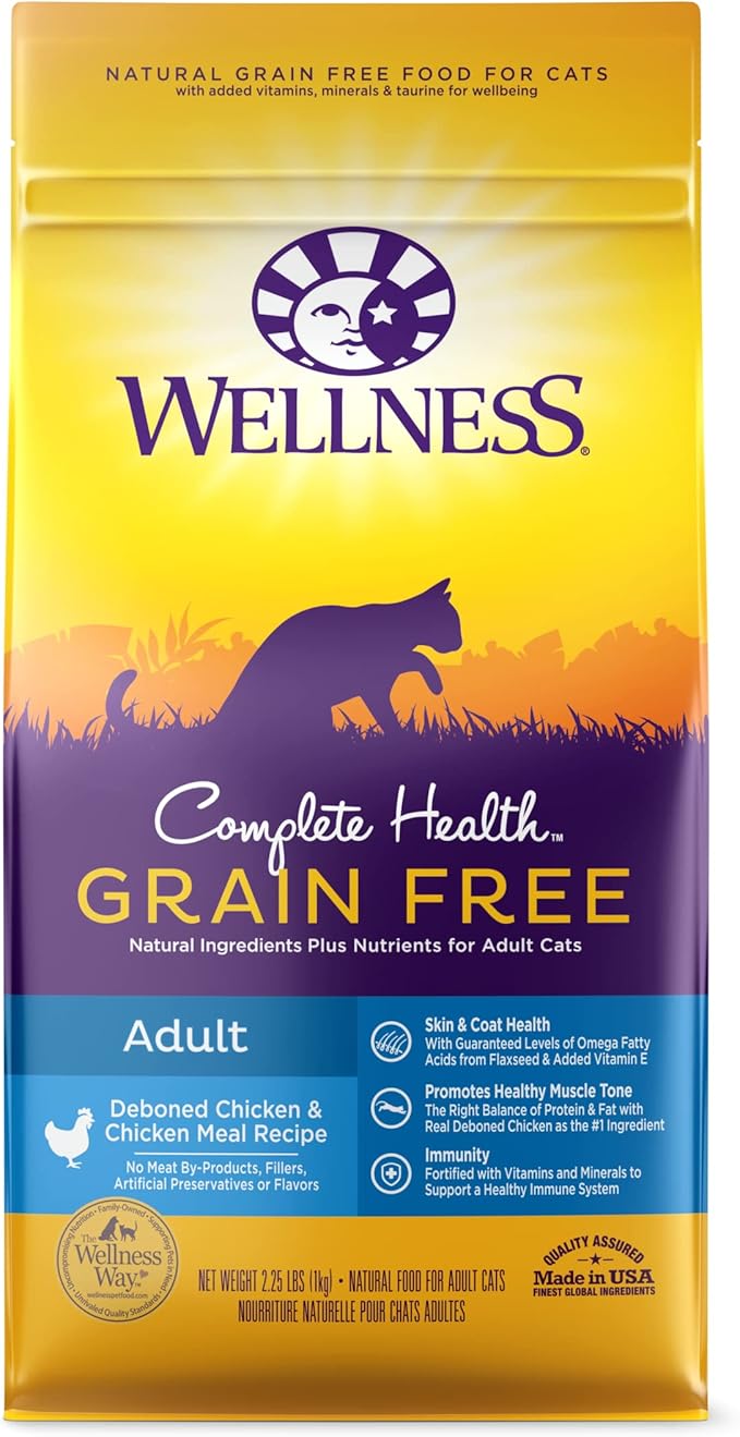 Wellness Complete Health Adult Cat Food Deboned Chicken 11.5 lb by Wellness Pet Food - American Made