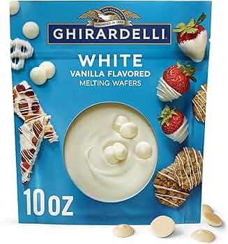 Ghirardelli White Vanilla Flavored Melting Wafers 10oz by Ghirardelli - American Made